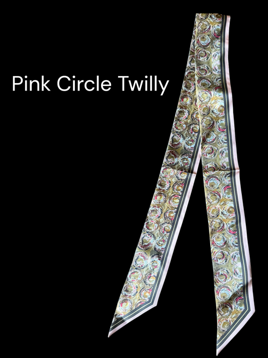 Pink Circles Twilly