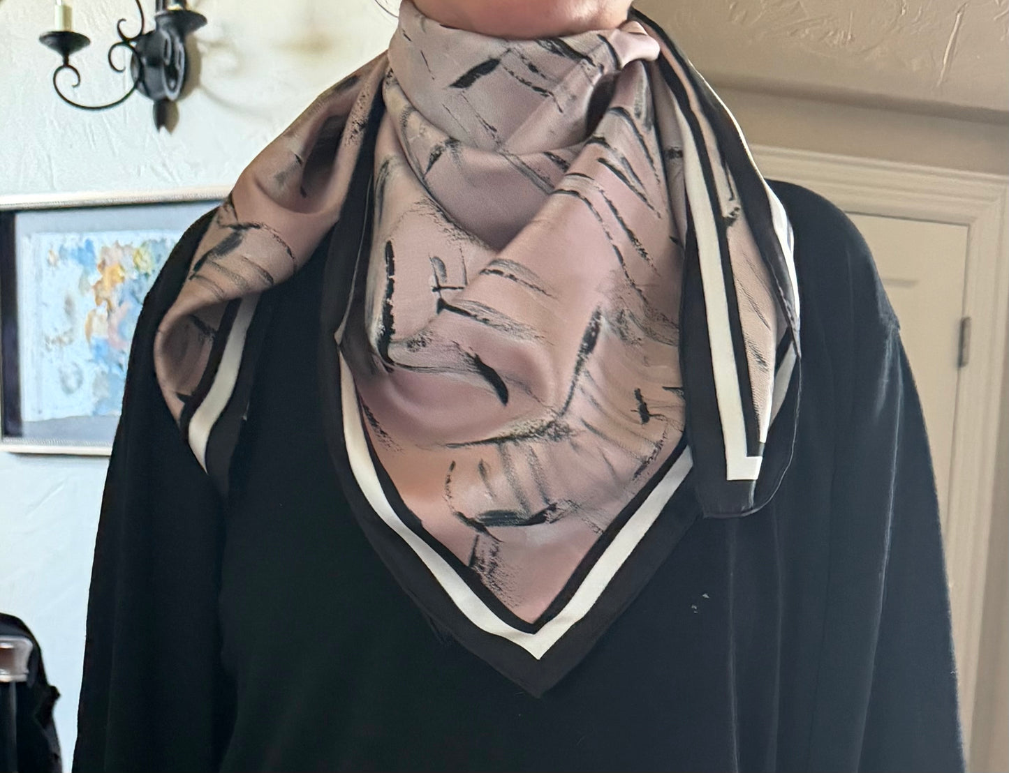Abstract Zebra Scarf