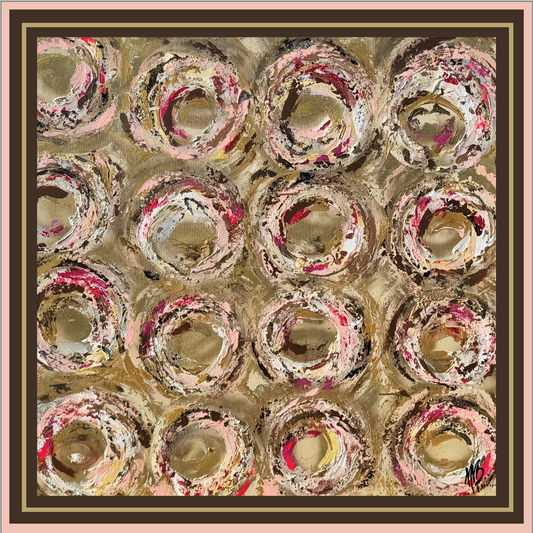 Abstract circles scarf